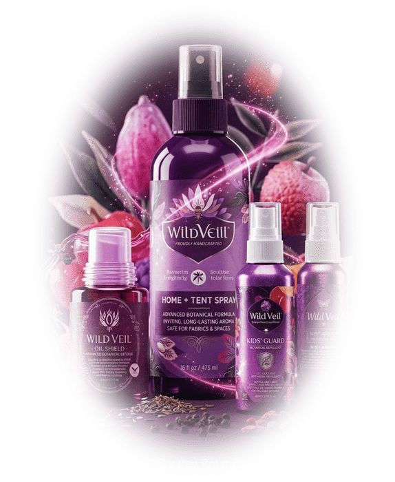 The Wild Veil collection of botanical mosquito repellents